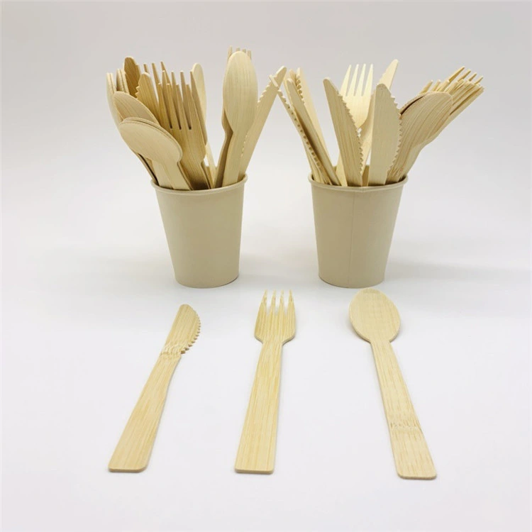 170mm Bamboo Cutlery Set Fork for Party Use