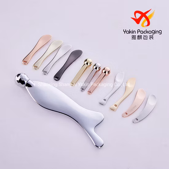スキンケア クリーム用化粧品金属スプーンのカスタマイズされた色